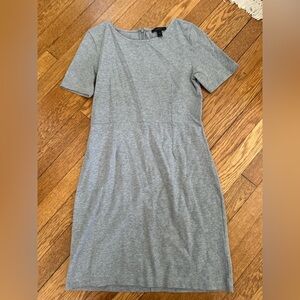 Jcrew grey back zip dress perfect condition sz 4p